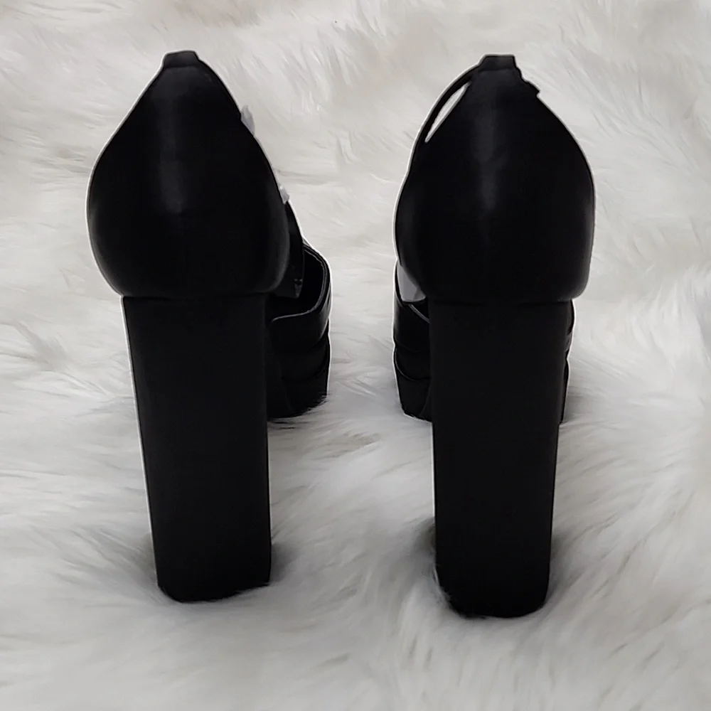 Cape Robbin Snow White High Heels in Black